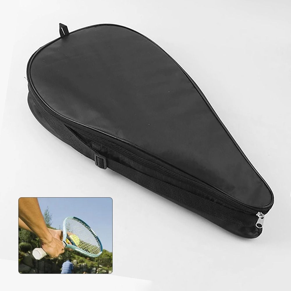 Badminton Bag - กระเป๋าใส่ไม้เทนนิสผ้าอ็อกซ์ฟอร์ดกันน้ำ ทนทานต่อการสึกหรอ กระเป๋าเก็บไม้เทนนิสสีดำ กระเป๋าสะพายไหล่ป้องกันไม้เทนนิส