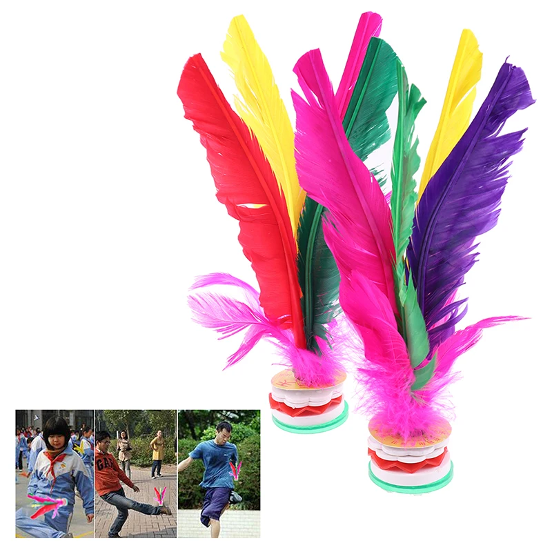 Feather Shuttlecock - ลูกขนไก่เจียนซี่ 2 ชิ้น สำหรับออกกำลังกาย ฟิตเนส วอลเลย์บอลเท้าแฟนซีจากจีน
