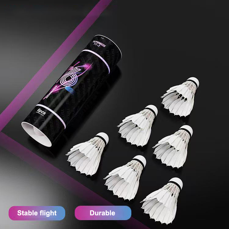 ลูกขนไก่แบดมินตันขนห่านสีขาว 3 - Badminton Shuttlecock บทวิจารณ์และราคา