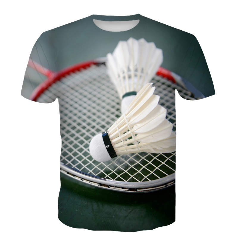 เสื้อยืดแบดมินตัน ลายลูกขนไก่  - Badminton Shuttlecock บทวิจารณ์และราคา
