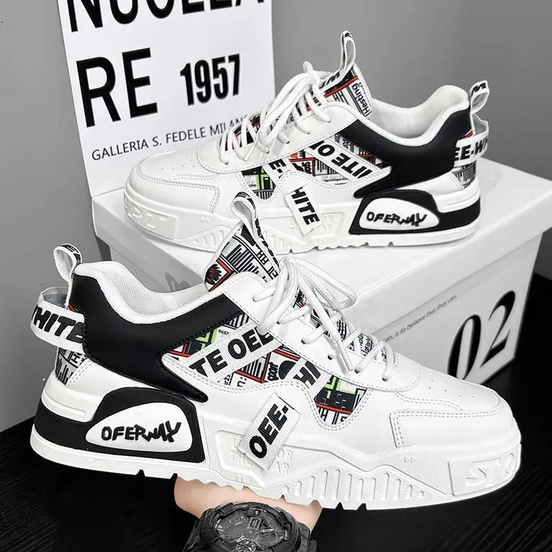 Casual แฟชั่นรองเท้าผ้าใบหนังใ - Badminton Shoes Men บทวิจารณ์และราคา