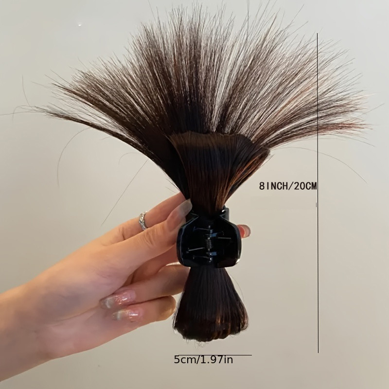 ผู้หญิงสังเคราะห์ครึ่งผม Claw  - Feather Shuttlecock บทวิจารณ์และราคา
